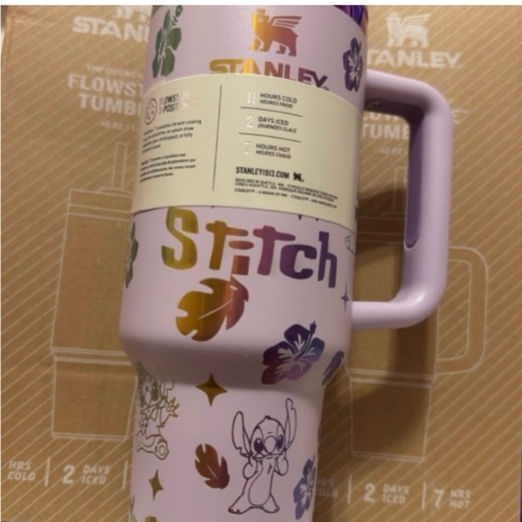 Stanley Lavender Stitch Floral 40oz Tumbler - Picture 3 of 6